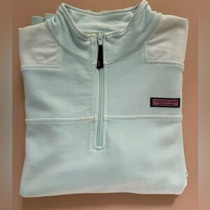 Vineyard Vines Light Mint Quarter-Zip Pullover